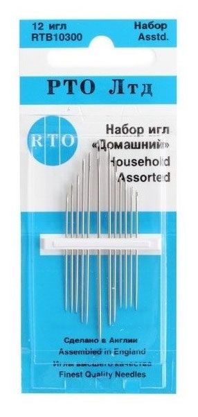 Набор швейных игл RTO Домашний Великобритания 12 шт 130₽