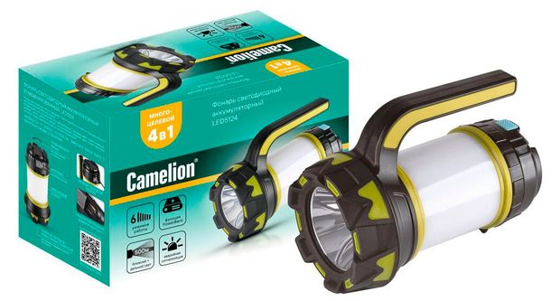 Фонарь светодиодный аккумуляторный Camelion LED5124 2300₽