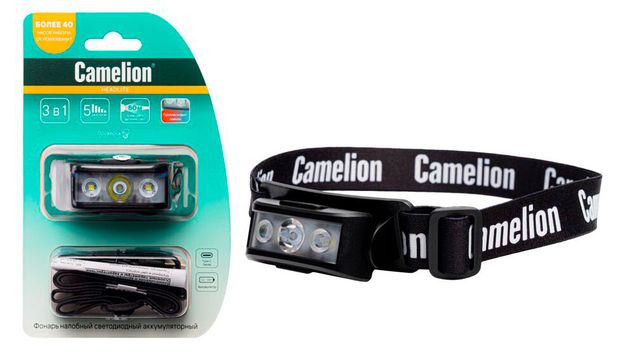 Фонарь налобный Camelion LED53403 680₽