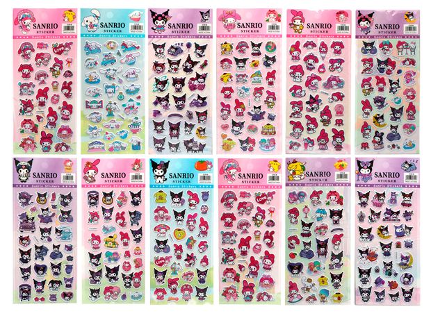 Наклейки Centrum Sanrio Kuromi 3D, 1 шт в ассортименте