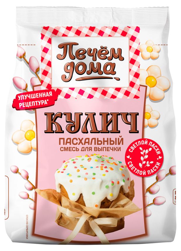 Смесь для выпечки Печем Дома Кулич Пасхальный 300 г 90₽