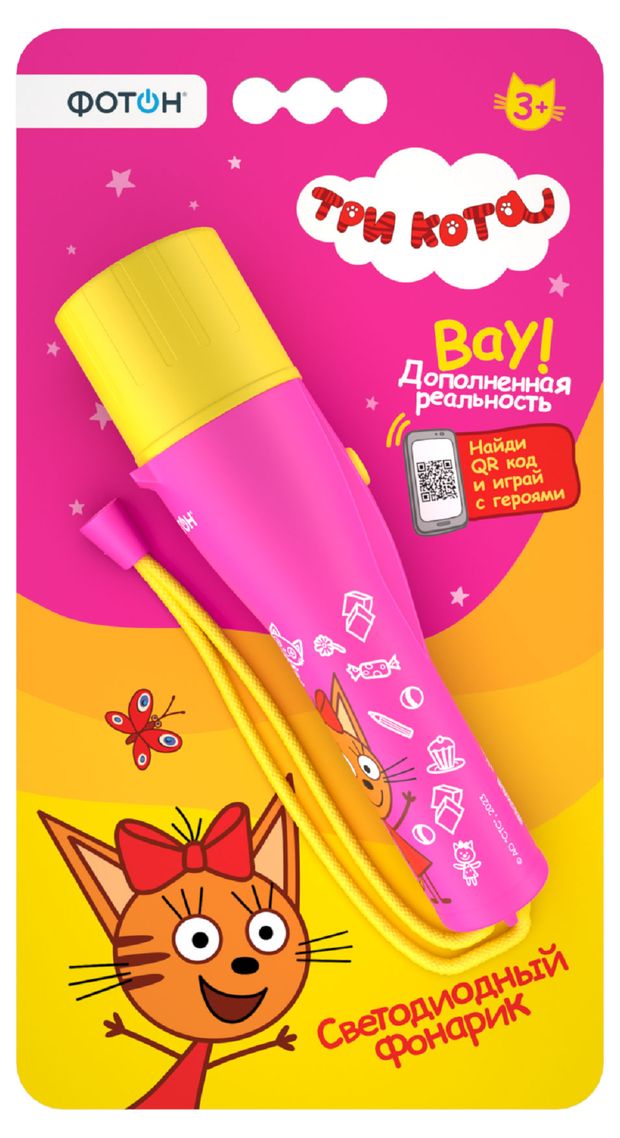 Фонарик Фотон FS-84 Три Кота светодиодный 510₽