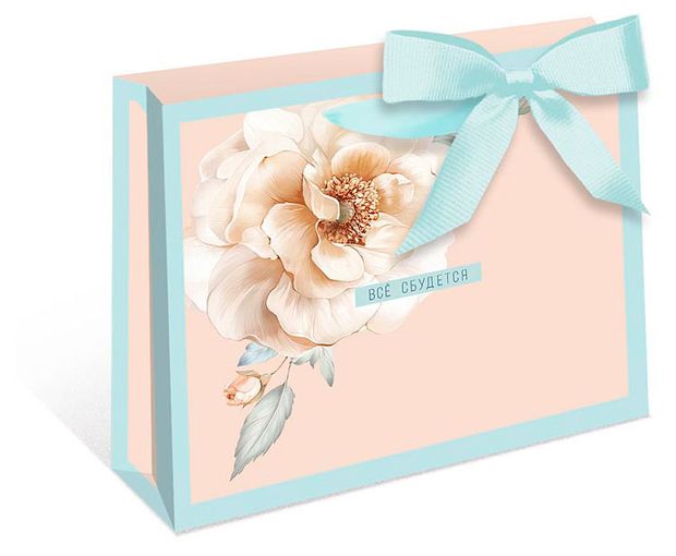 Пакет подарочный Арт & Дизайн ДеЛюкс горизонтальный, в ассортименте