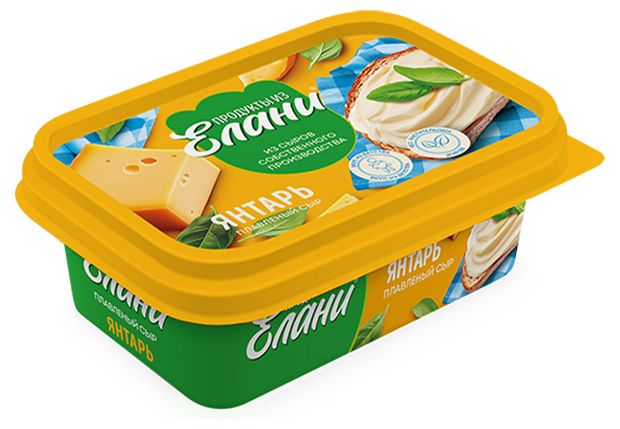 Сыр плавленый Янтарь Продукты из Елани 50% БЗМЖ, 180 г