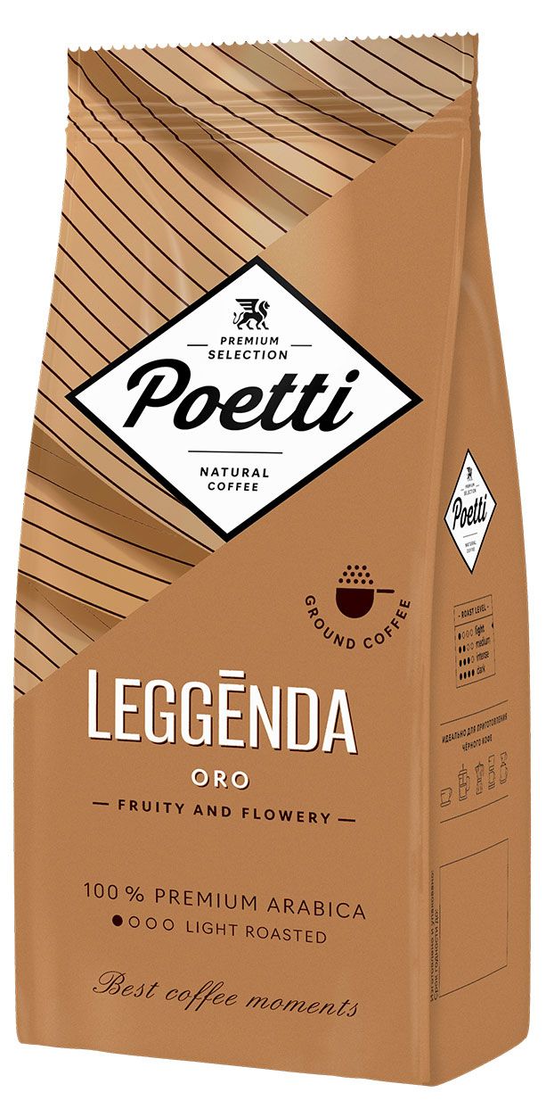 Кофе молотый Poetti Leggenda Oro 250 г 520₽