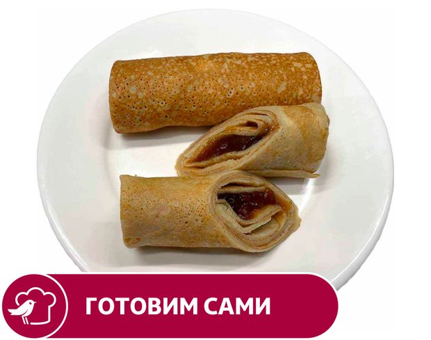 Блинчики АШАН с яблоком вес 640₽