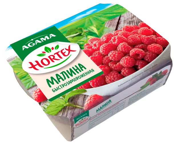 Малина Agama Hortex целая замороженная, 200 г