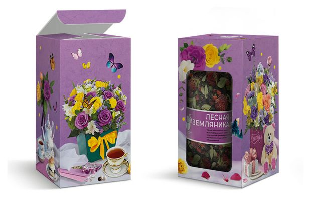 Чай черный Первая Чайная компания Лесная земляника, 135 г