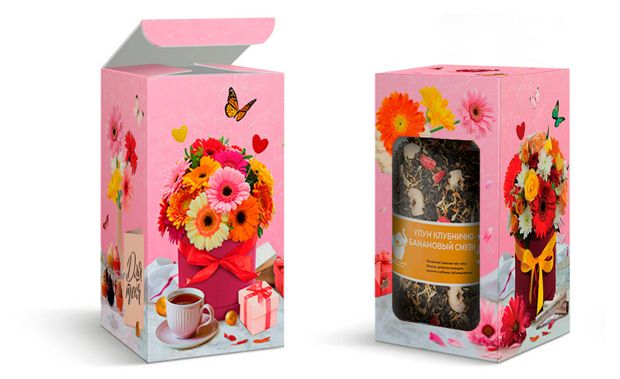 Чай зеленый Первая Чайная компания Улун Клубнично-банановый смузи листовой, 160 г