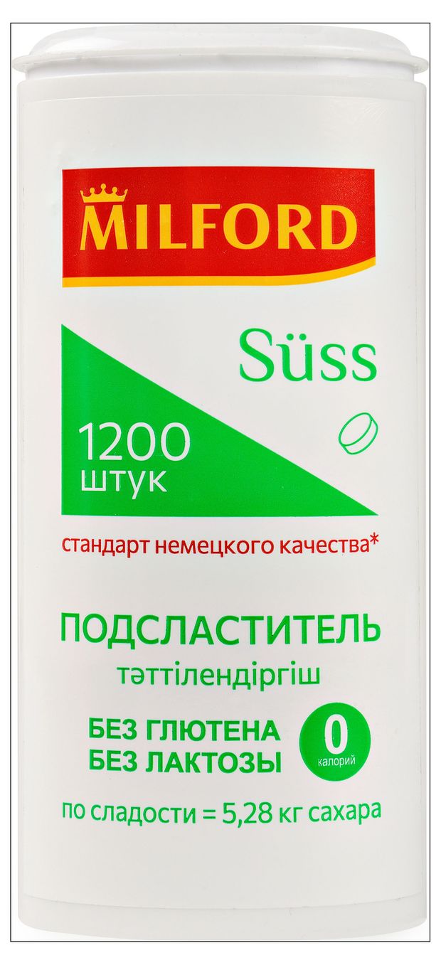 Заменитель сахара MILFORD 1200 таблеток 72 г 260₽