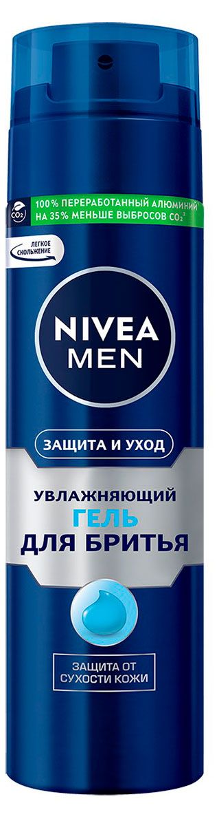 Гель для бритья NIVEA MEN Защита и уход против сухости кожи увлажняющий, 200 мл