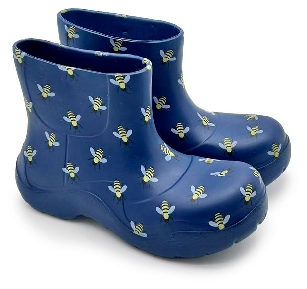 Полусапоги женские InExtenso синие с пчелами, р. 36/37-40/41