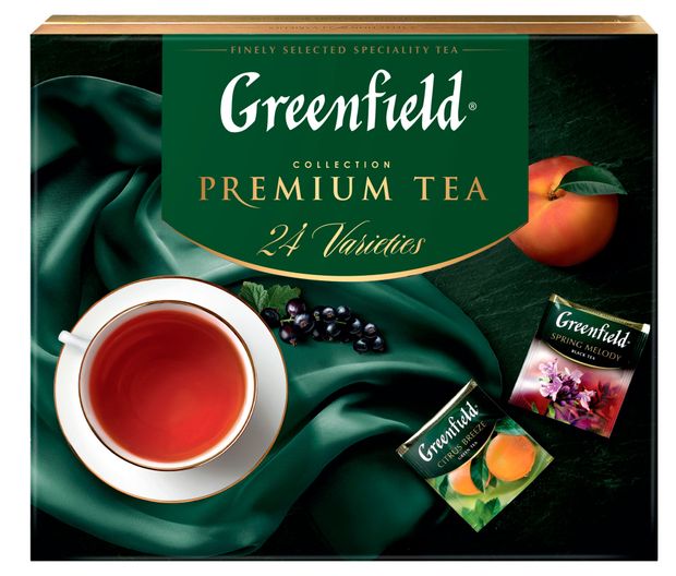 Набор чая Greenfield Premium 24 вида, 96 пакетиков
