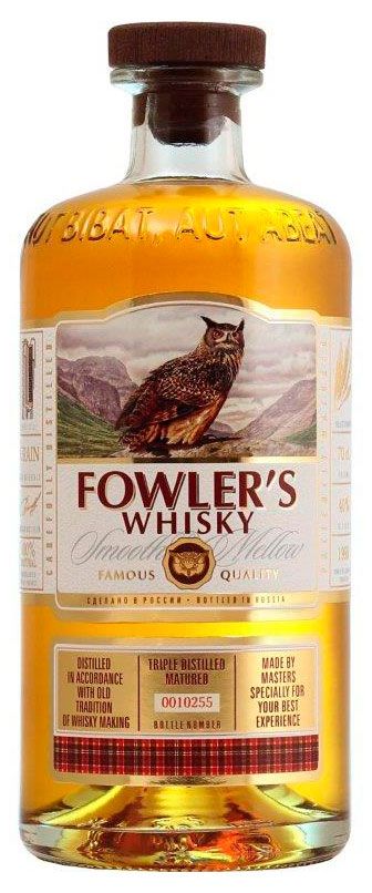 Виски Fowler's зерновой ординарный Россия, 0,7 л