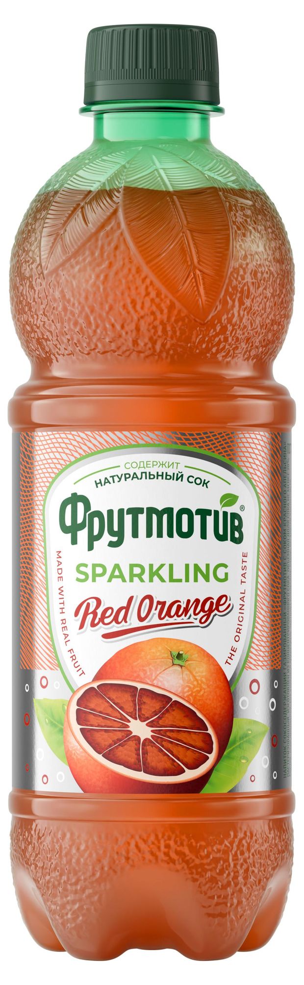 Напиток сокосодержащий Фрутмотив Sparkling с соком красного апельсина, 500 мл