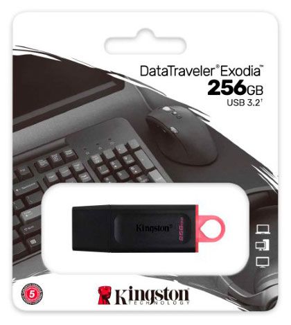 Флэш-накопитель Kingston USB32 DataTraveler Exodia 256GB 2500₽