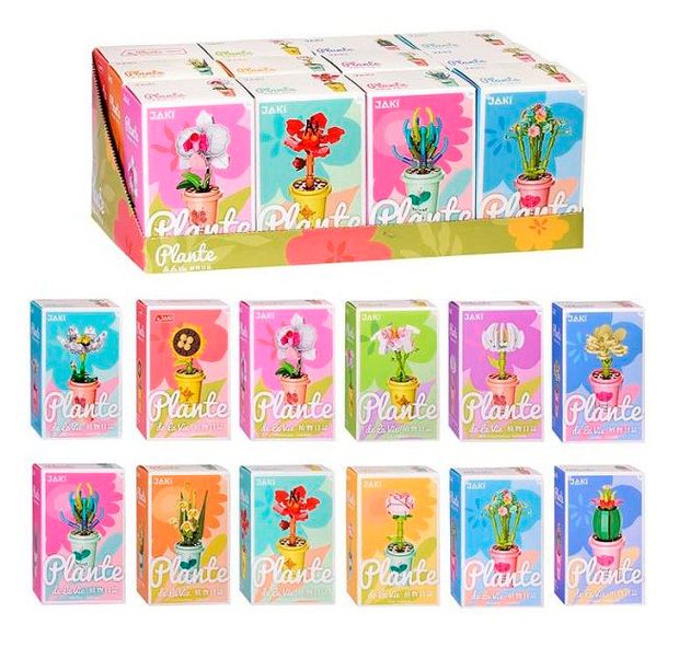 Конструктор Jaki Цветы в горшке 1 шт в ассортименте 200₽