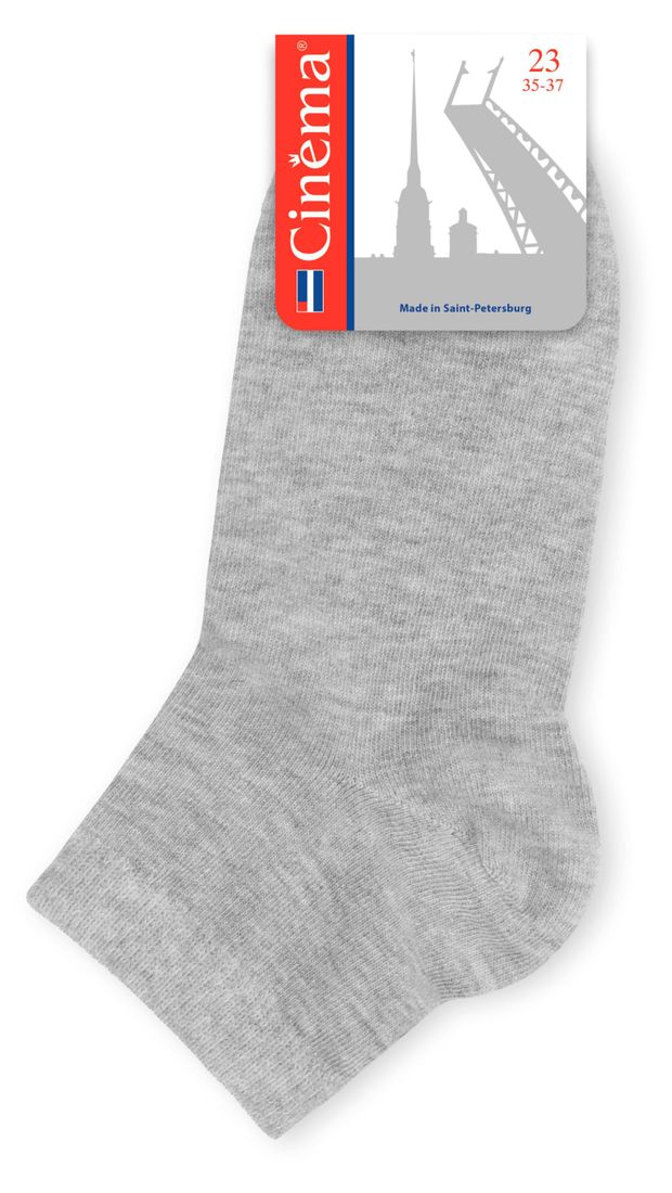 Носки женские Cinema светло-серые, р. 23