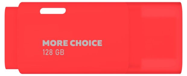 Флешка USB More Choice 128GB MF128 красная 900₽