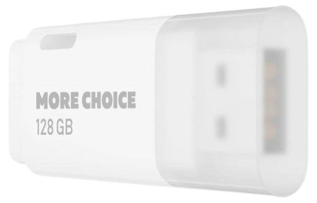 Флешка USB More Choice 128GB MF128 белая 900₽