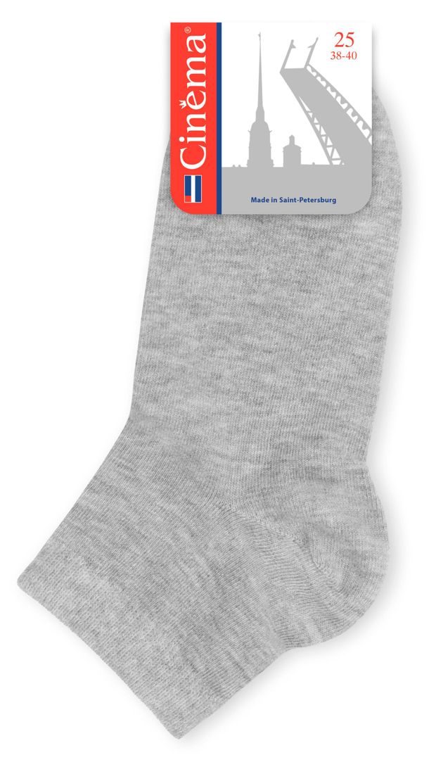 Носки женские Cinema светло-серые, р. 25