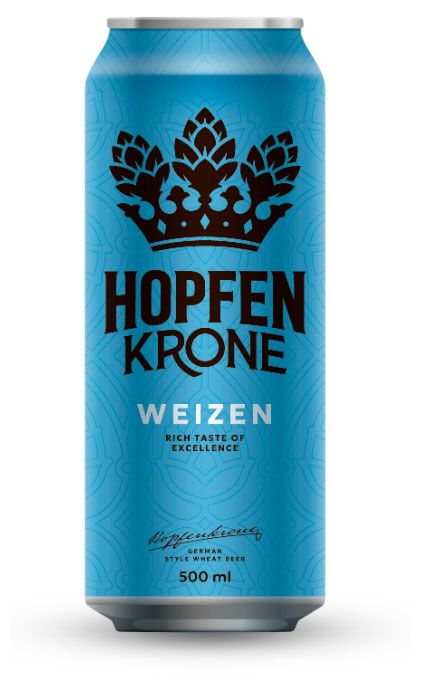 Пиво светлое Hopfenkrone Weizen Германия 5,4% Босния и Герцеговина, 0,5 л