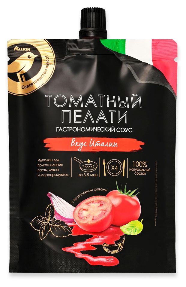 Соус томатный АШАН Золотая птица Пелати 180 мл 150₽