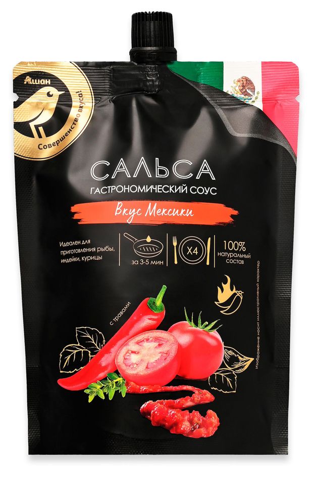 Соус АШАН Золотая птица Сальса, 180 мл