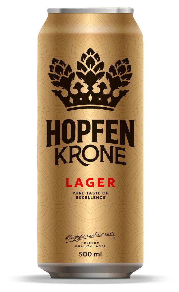 Пиво светлое Hopfenkrone Lager 5% Босния и Герцеговина, 0,5 л