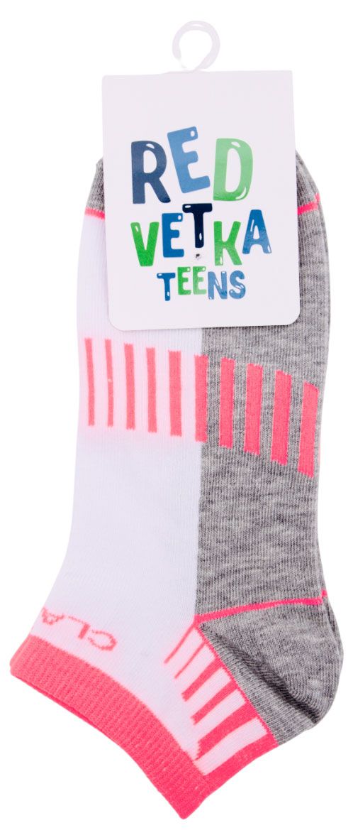 Носки для девочки Красная Ветка бело-розовые, р.20-22