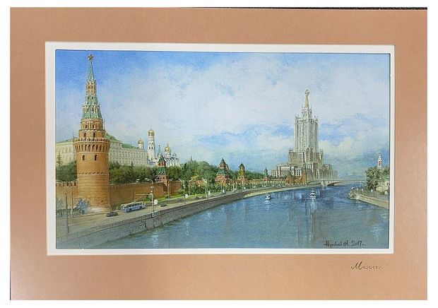 Постер Даринчи А4 с белым паспарту, 1 шт в ассортмиенте