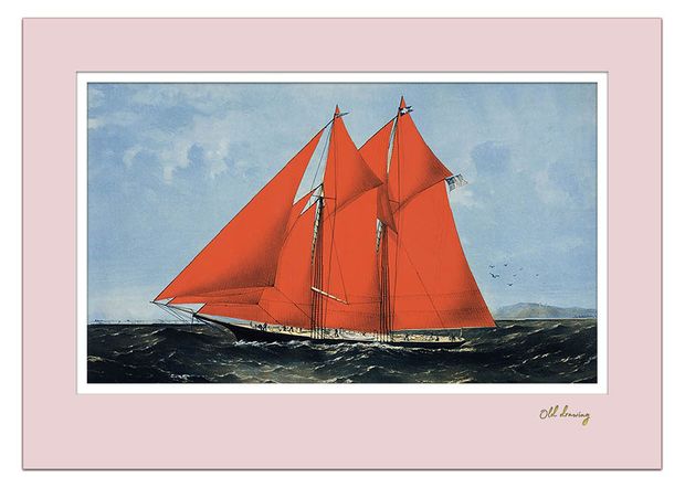 Постер Даринчи А4 с цветным паспарту, 1 шт в ассортмиенте