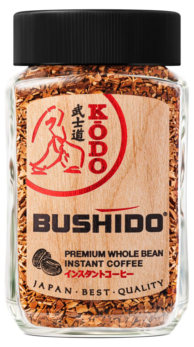 Кофе растворимый BUSHIDO Kodo с добавлением молотого Швейцария 95 г 990₽