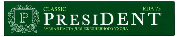Зубная паста President Classic 75 мл 300₽