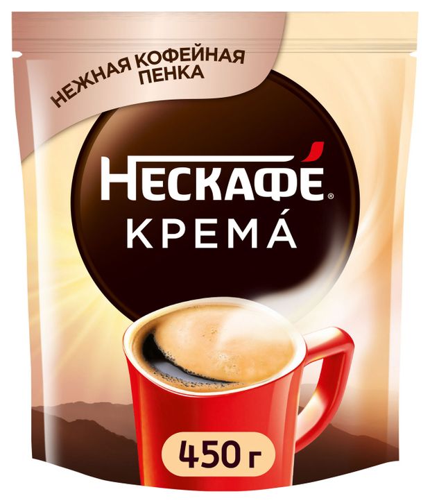 Кофе растворимый Нескаф Классик Крема порошкообразный, 450 г