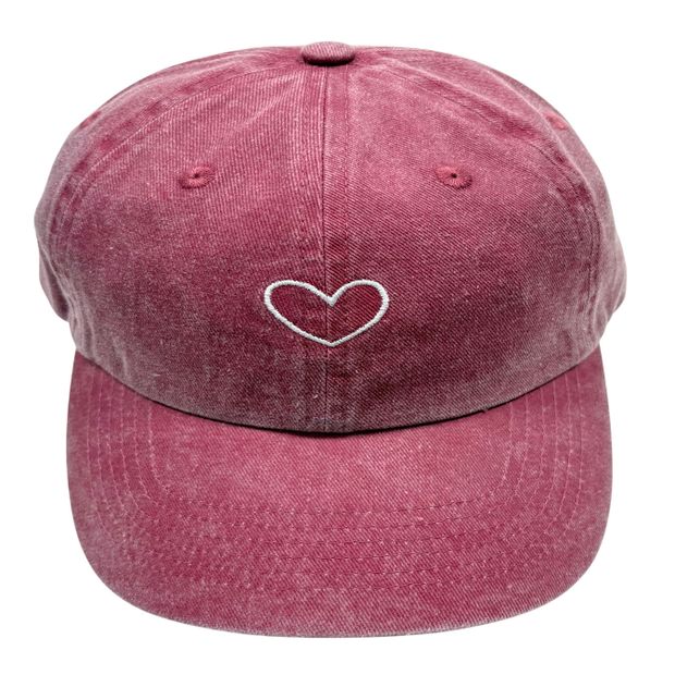 Бейсболка женская InExtenso Сердце бордовая one size