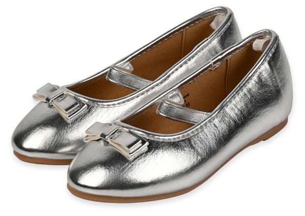 Туфли для девочки Mothercare серебряные, р. 23-34