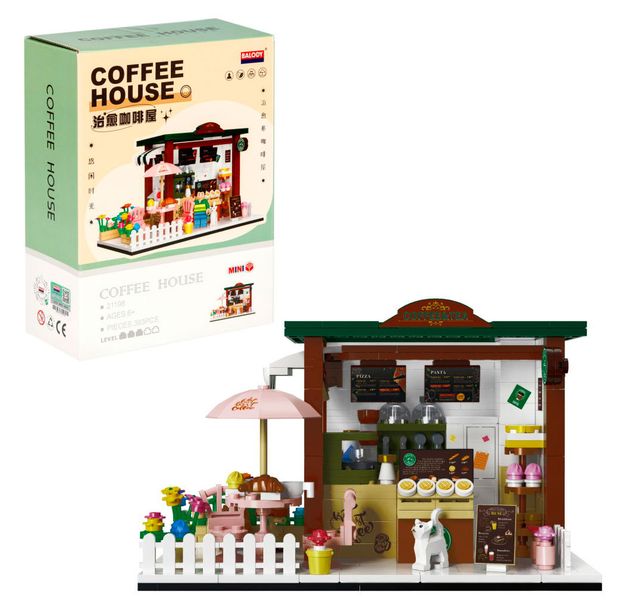 Конструктор 1TOY Blockformers Кофейный магазин 393 детали 1550₽