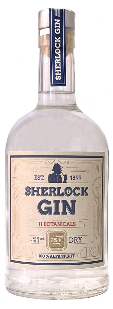 Джин Sherlock Dry Gin Россия, 0,5 л