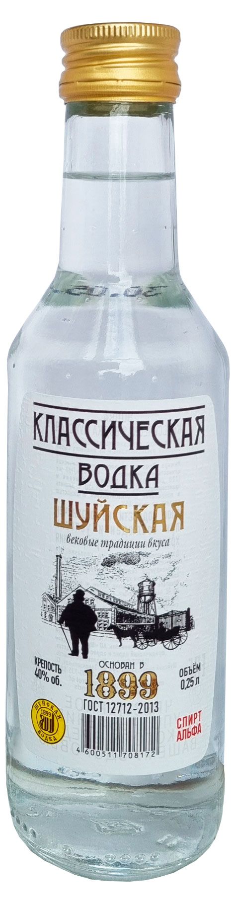 Водка Шуйская Классическая Россия, 0,25 л