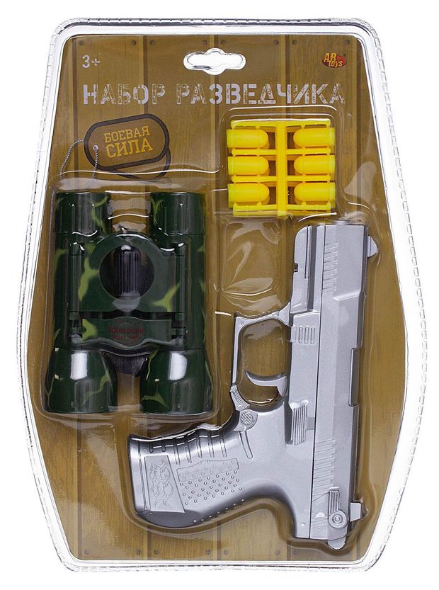 Набор игровой Abtoys Разведчик пистолет бинокль 12 пуль 300₽