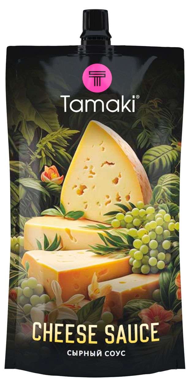 Соус сырный Tamaki с сыром чеддер для мяса бургеров картофеля фри, 200 мл