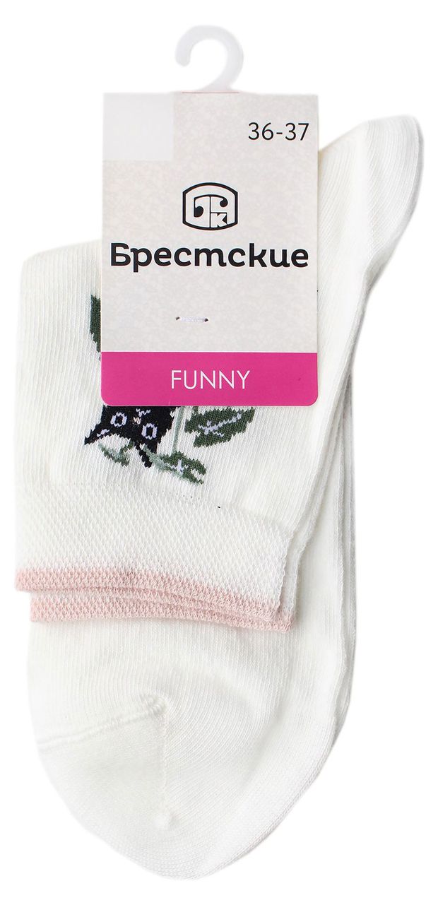 Носки женские Брестские молочные Беларусь, р 23