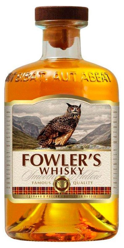 Виски Fowlers зерновой ординарный Россия, 0,5 л