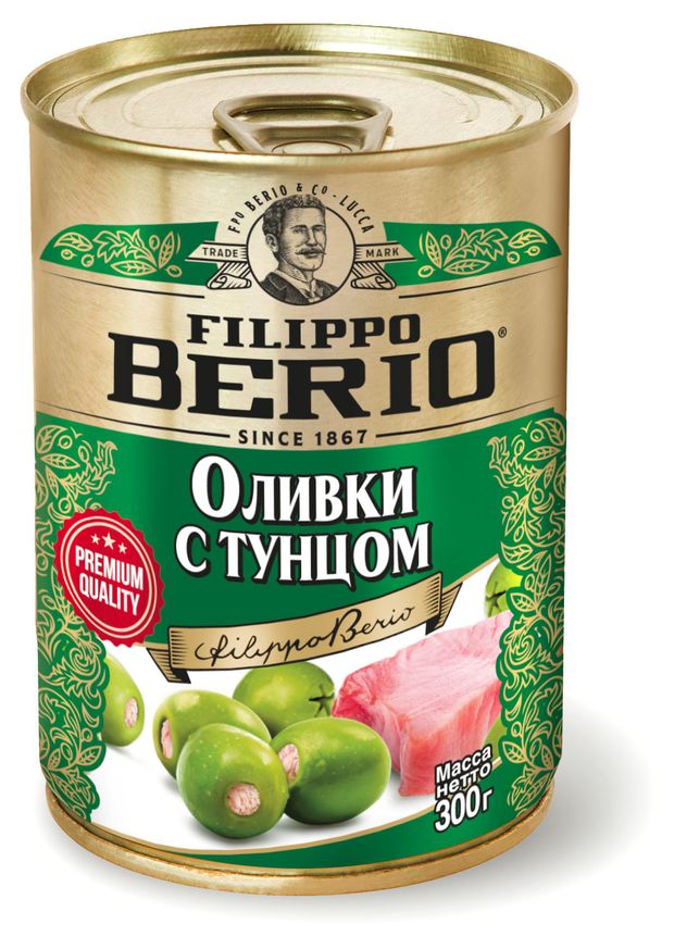 Оливки Filippo Berio с тунцом Испания 300 г 205₽