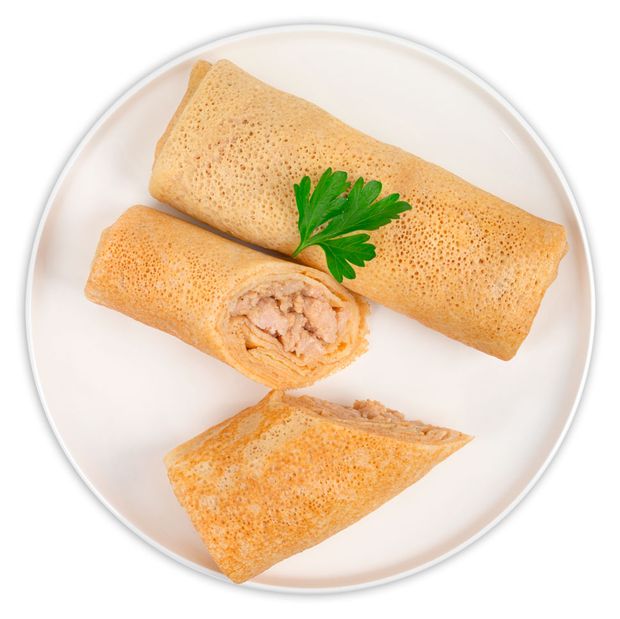 Блины с курицей, вес