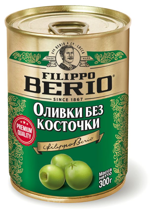 Оливки Filippo Berio без косточки Италия 300 г 205₽