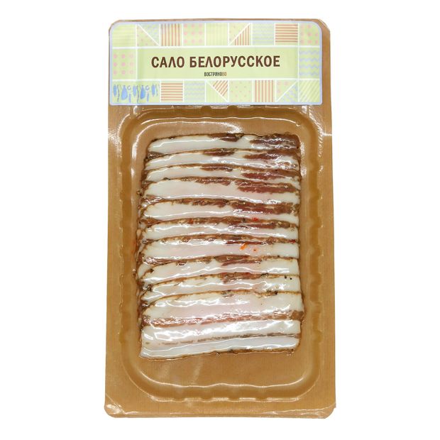 Сало свиное Востряково Белорусское ГОСТ нарезка, 100 г