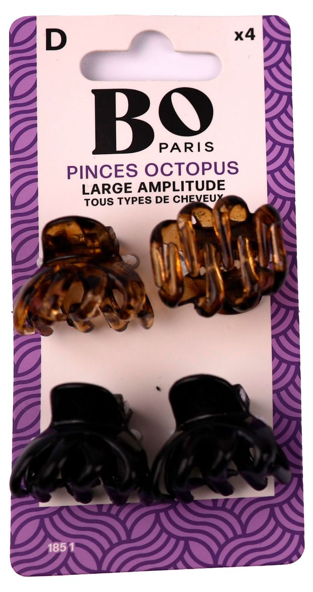 Заколки для волос BO Paris Крабики, 4 шт