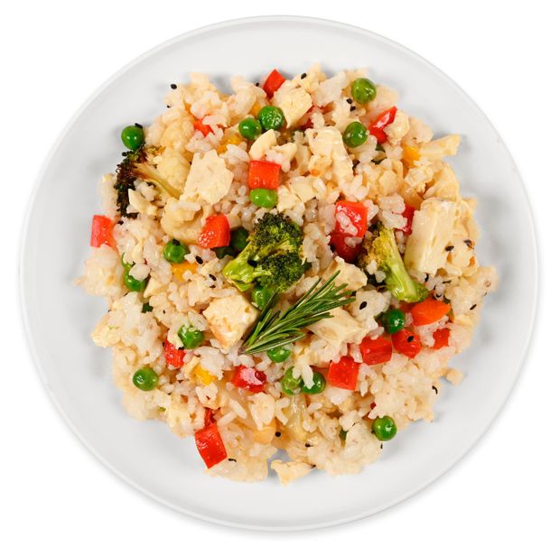 Рис АШАН с овощами по-азиатски вес 300₽